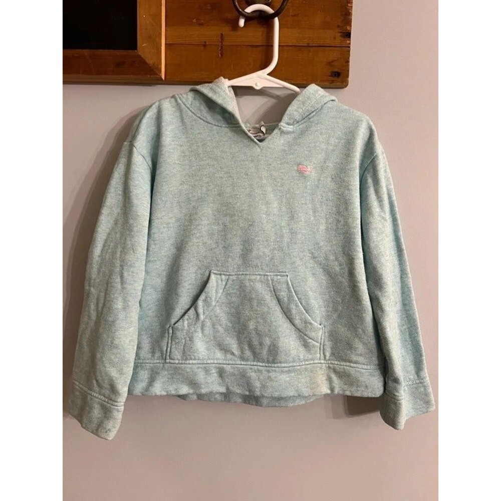 Vineyard Vines Toddler Girls Light Blue Hoodie Size 4T Cotton
